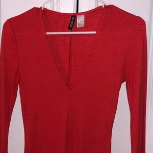 H&M Fitted Red Dress